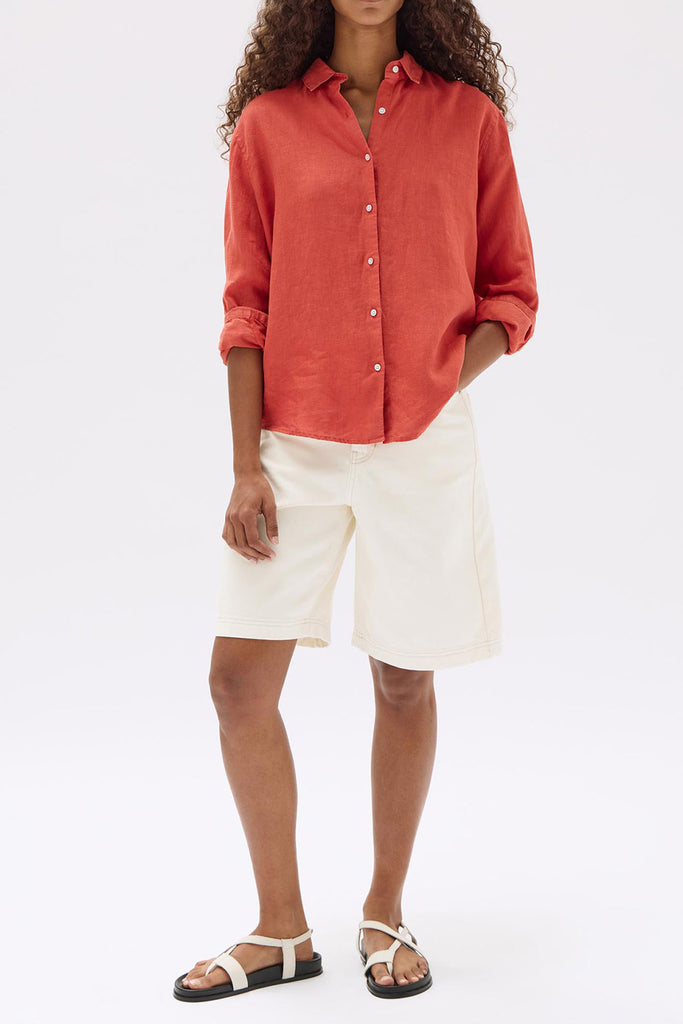 Xander Long Sleeve Shirt Papaya