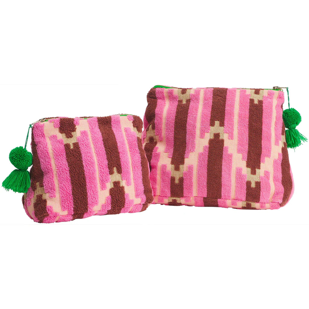 Nisha terry pouch - Rosewater medium