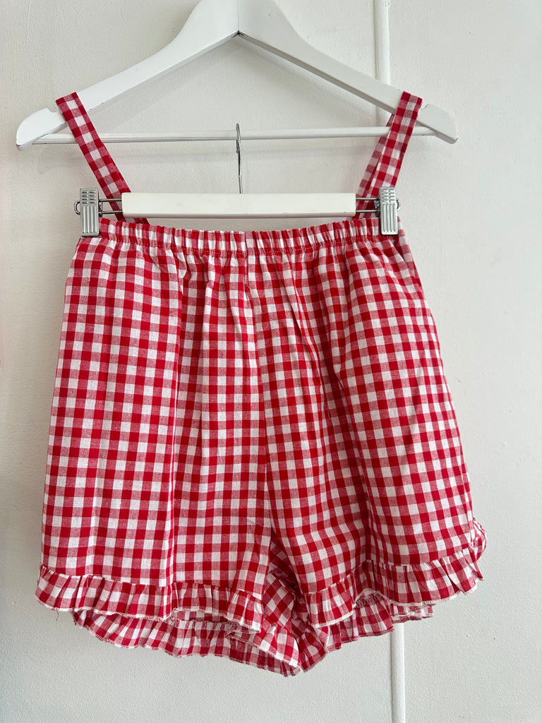 Cherry Gingham Set