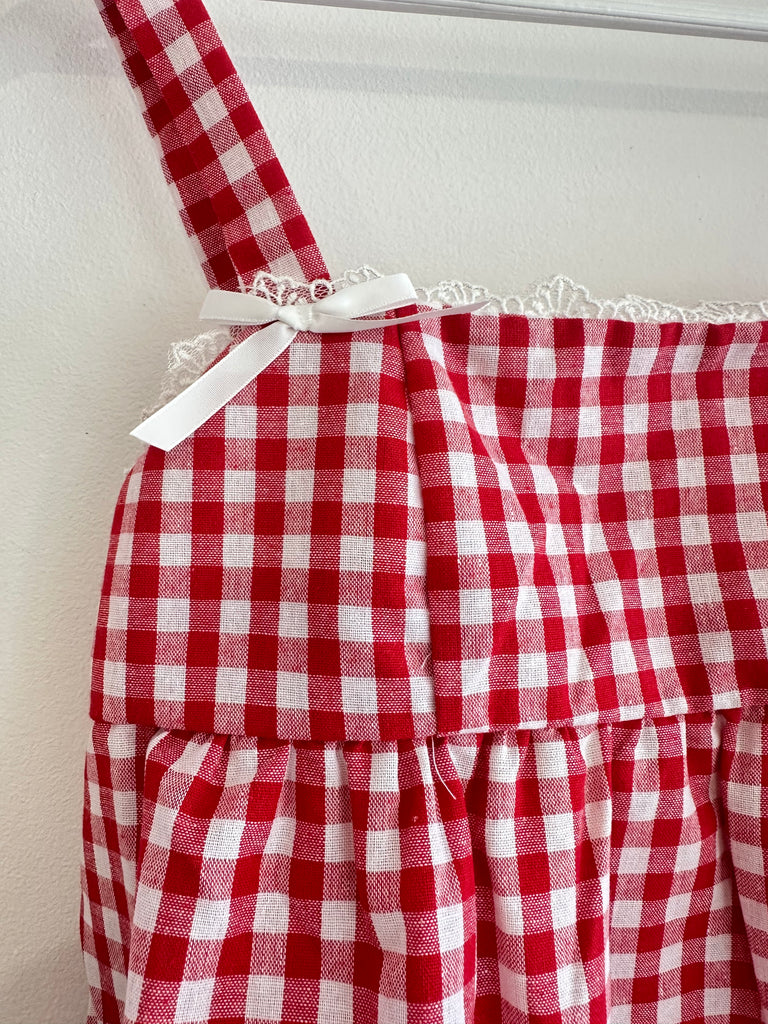 Cherry Gingham Set