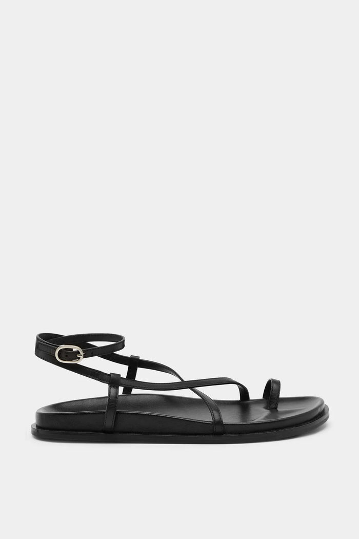 Hilary Leather Sandal Black