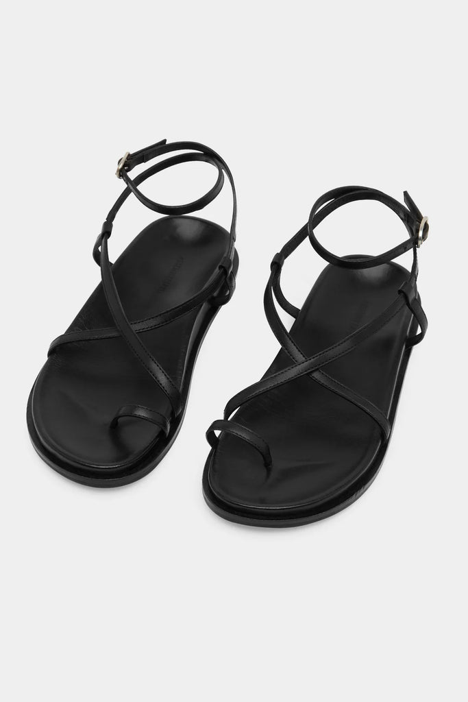 Hilary Leather Sandal Black