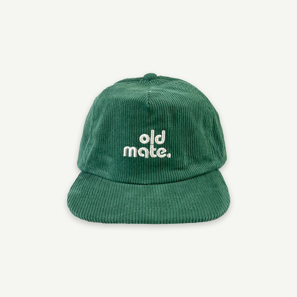 OLD MATE KIDS CORD CAP - MOSS