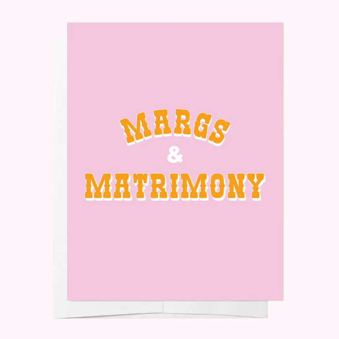 MARGS AND MATRIMONY - PINK HENS CARD