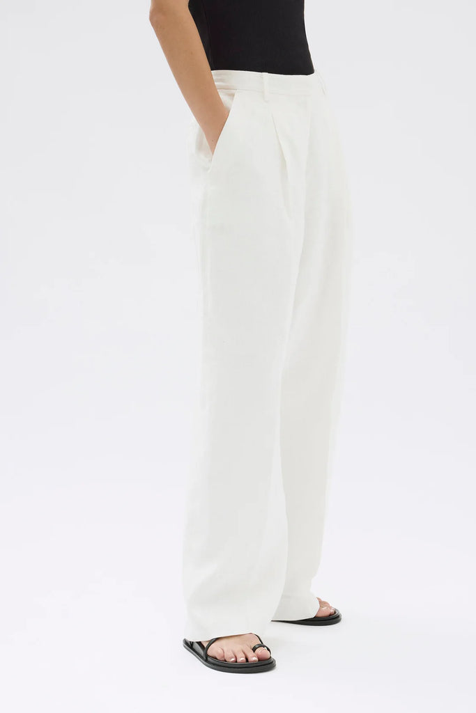 Aria Linen Pant Antique White