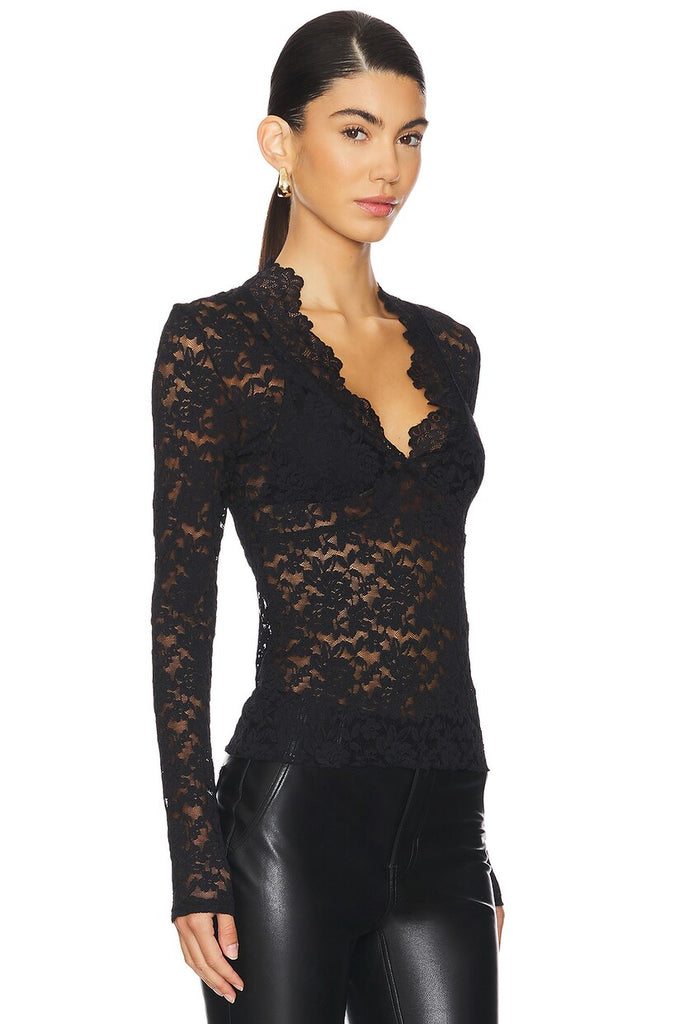 All Day Lace Long Sleeve Black