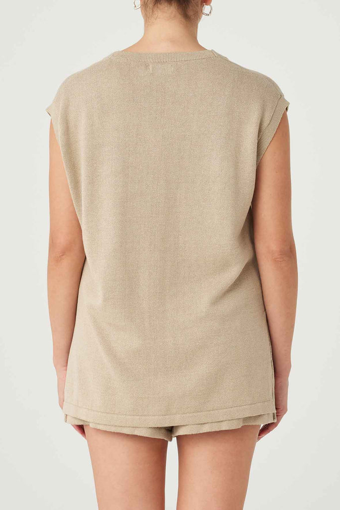 Ada vest taupe