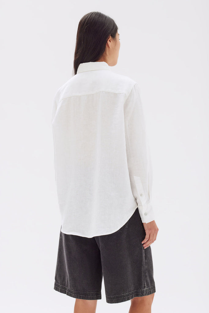 Xander Linen Shirt White