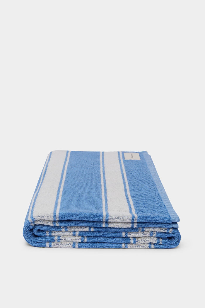 Multi Stripe Beach Towel Bahama, assembly label, Mika and max