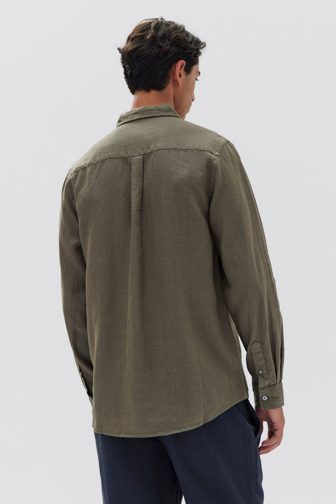 Casual Long Sleeve Shirt - Military