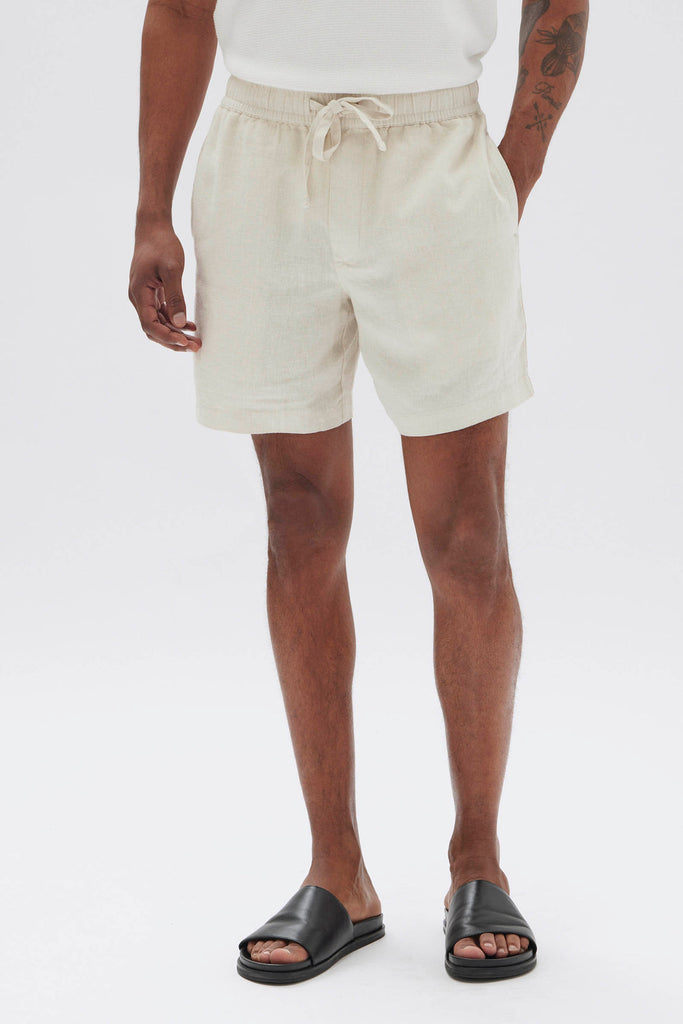 Tide linen short - limestone