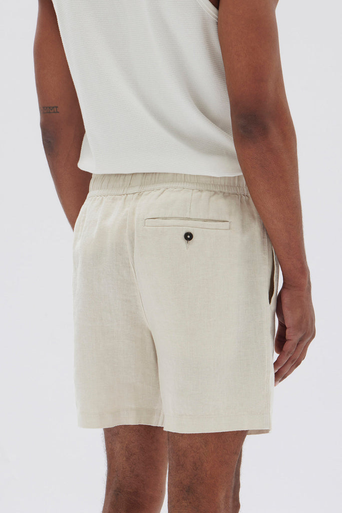 Tide linen short - limestone