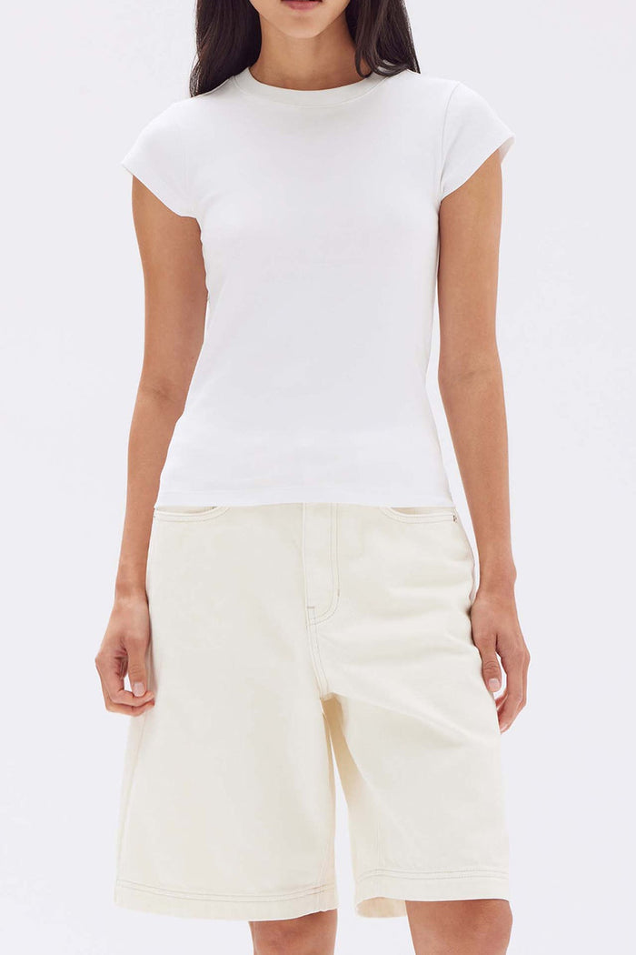 Josie Short Sleeve Tee White