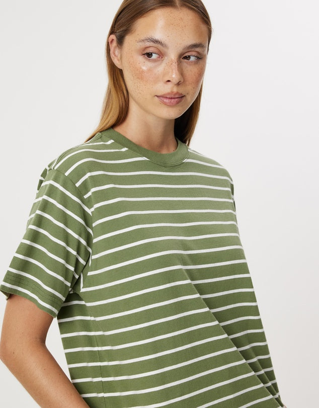 Cohen Stripe Short Sleeve Tee Pandan Stripe