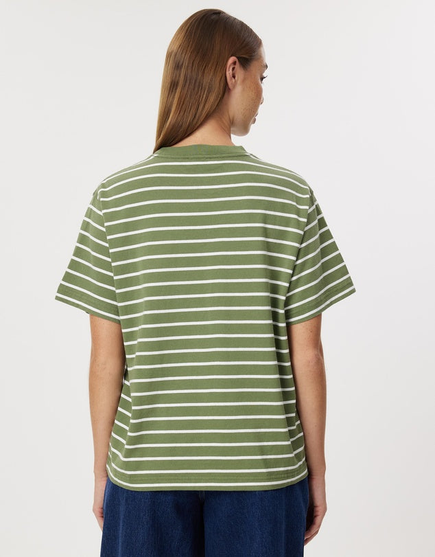 Cohen Stripe Short Sleeve Tee Pandan Stripe