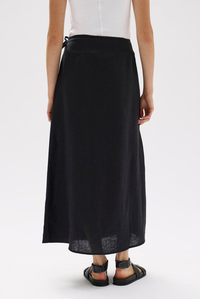 Roma Linen Wrap Skirt