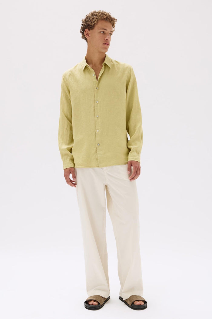 Casual Linen Shirt pear