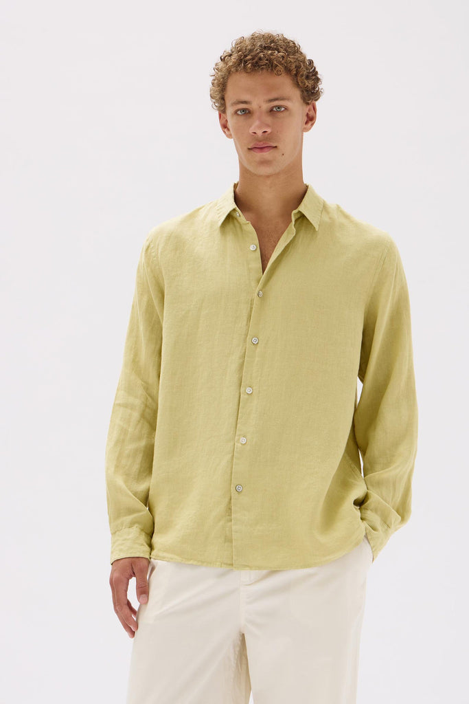 Casual Linen Shirt pear