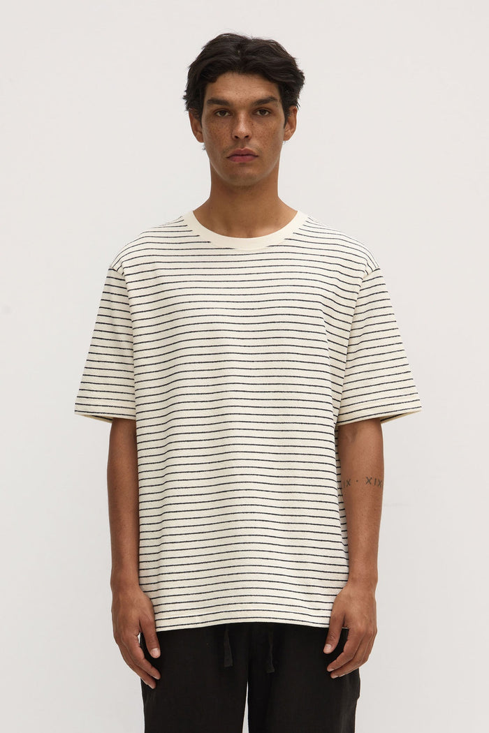 Volley stripe tee, assembly label Mens, Mika and max