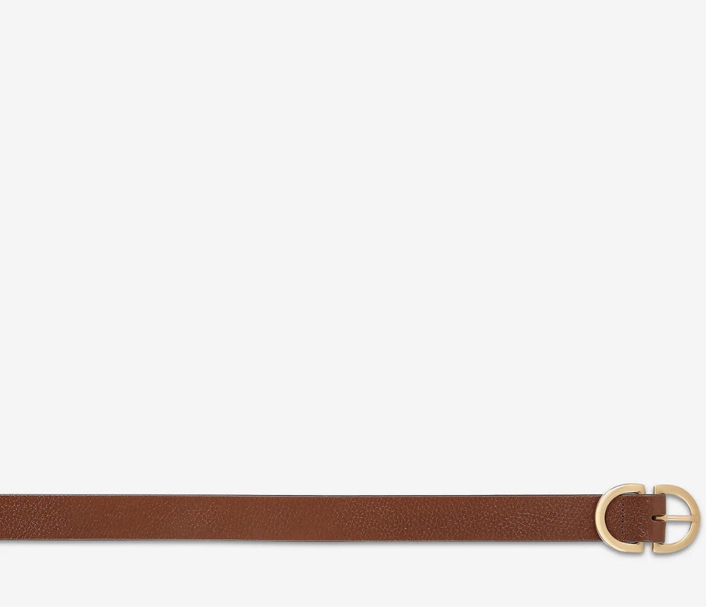 In Reverse Belt - Tan/Gold