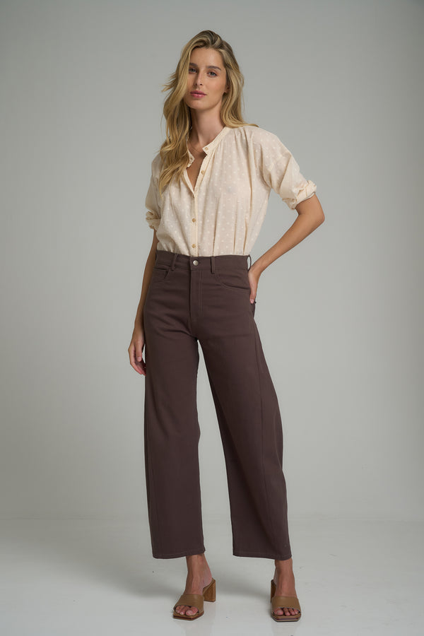 Guildford Cotton Pant Chocolate