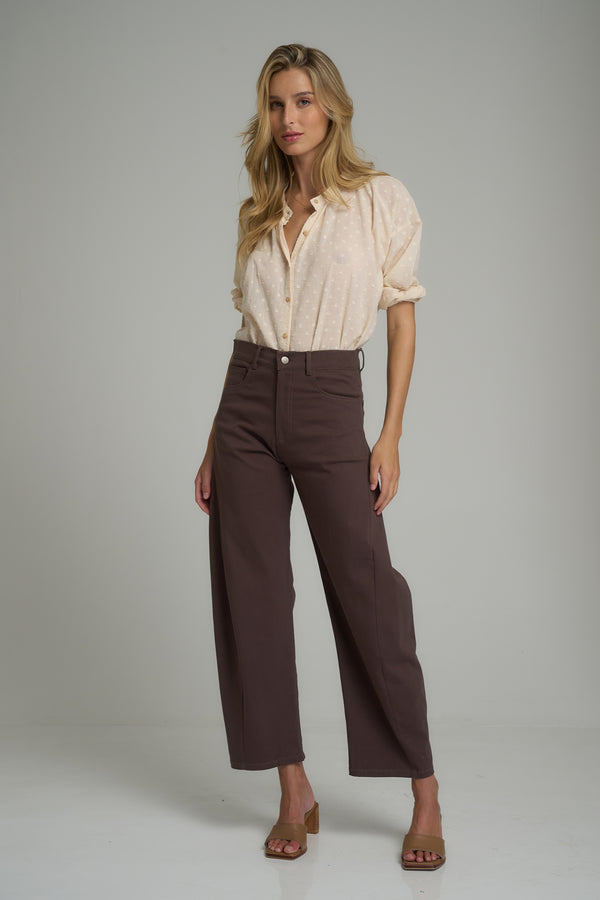 Guildford Cotton Pant Chocolate