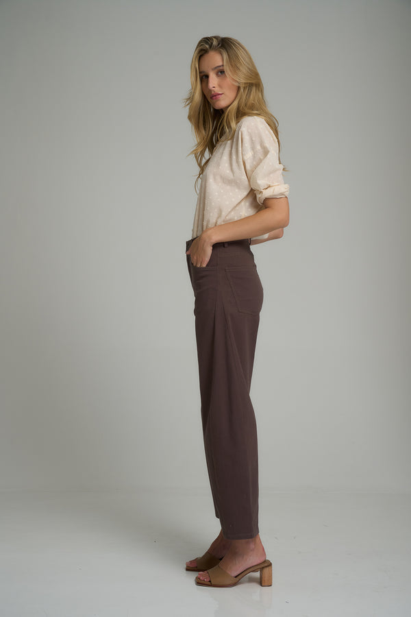 Guildford Cotton Pant Chocolate