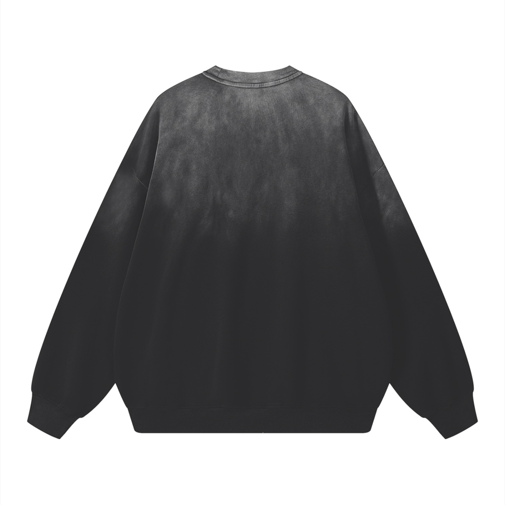 La Sirene Acid Wash Crew Neck Black