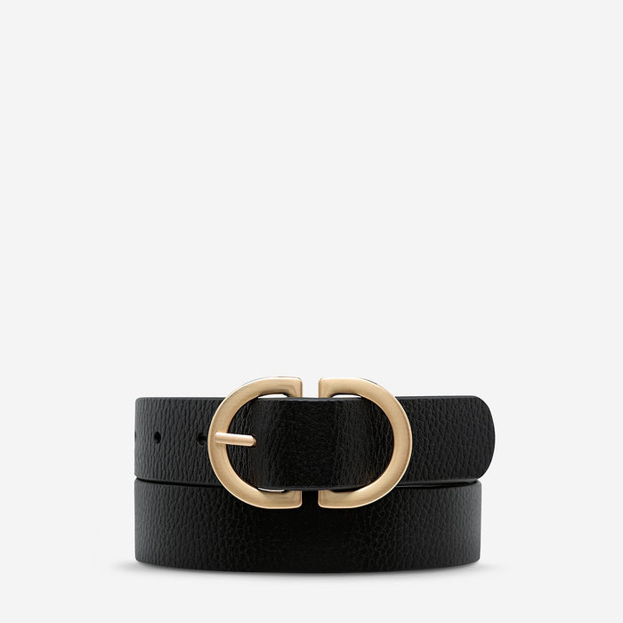 In Reverse Belt - Black/Gold