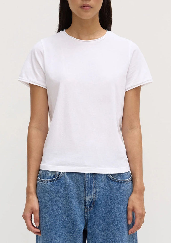 Lori short sleeve tee white