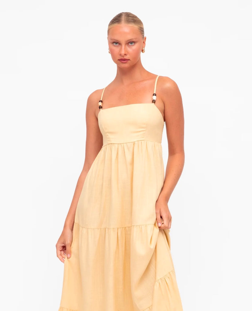 Tiered Dress Yellow